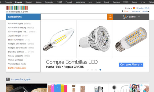 Paginas Chinas para comprar, Miniinthebox