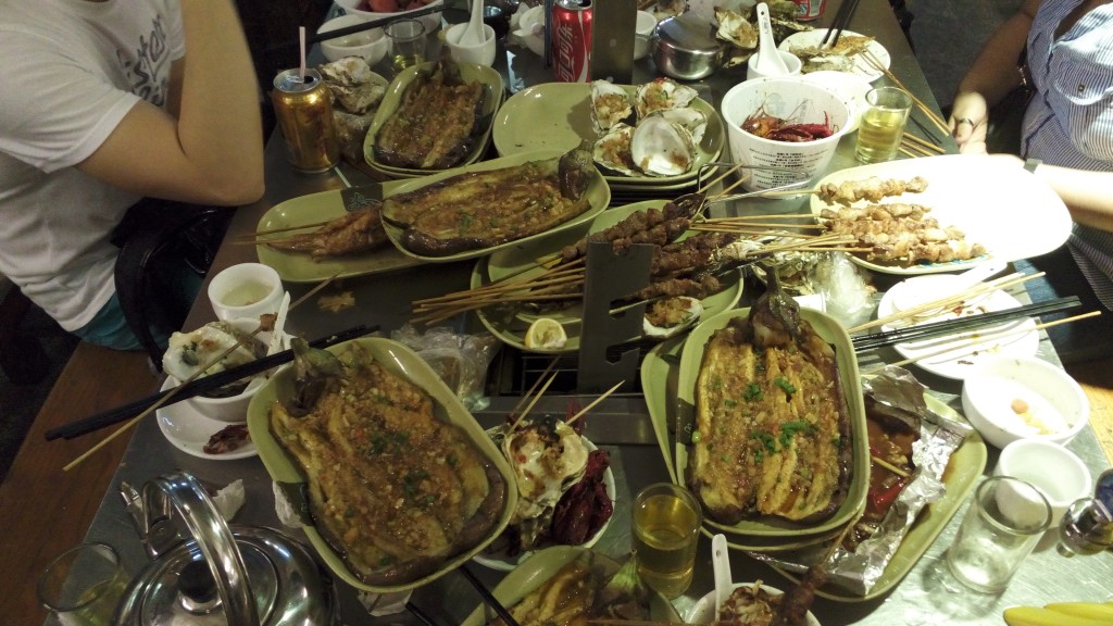 Festín de comida china